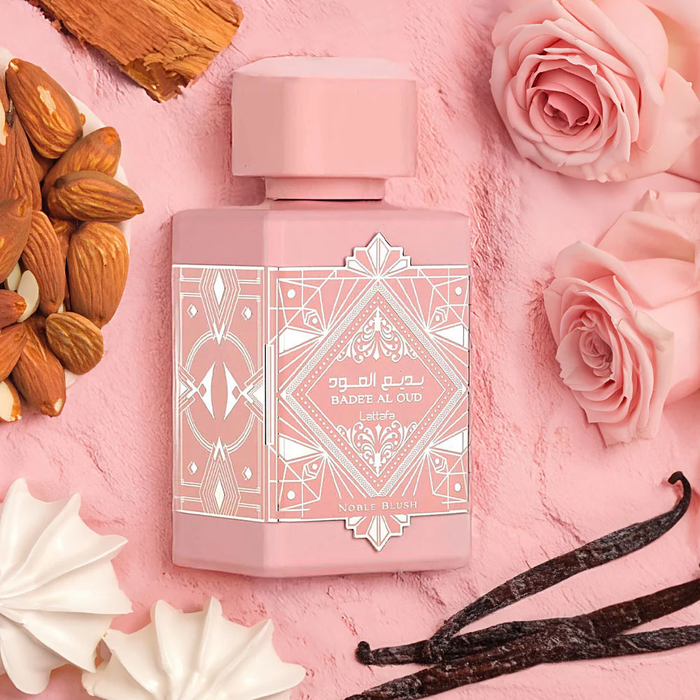 Lattafa Bade'e Al Oud Noble Blush, 3.4 oz.